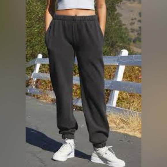 John Galt Charcoal Rosa Sweatpants OS - Picture 1 of 5